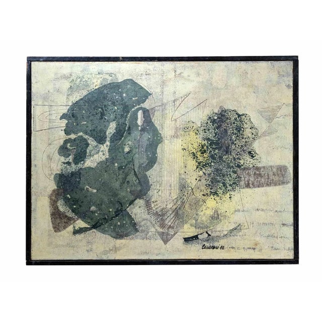 Ezio Bruno Caraceni, Untitled, Mixed Media, 1956 For Sale - Image 4 of 4
