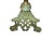 Farmhouse 1940s Tall Brass Floral Candleholder For Sale - Image 3 of 8
