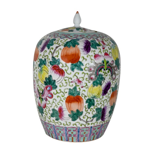 Early 20th Century Chinese Porcelain Vase with Lid For Sale