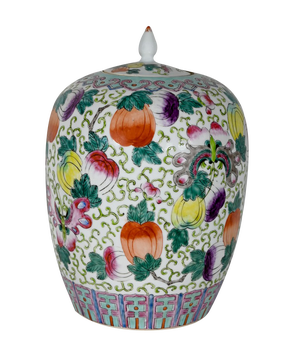 Early 20th Century Chinese Porcelain Vase with Lid