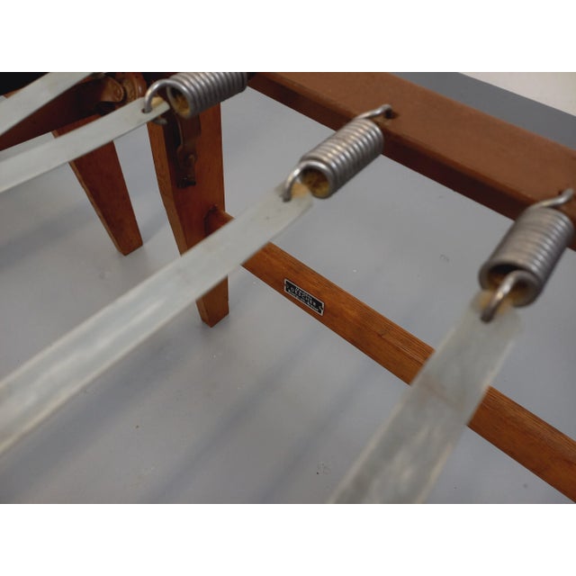 Vintage Stackable Daybeds in Oak Wood and Metal, 1960s, Set of 2 For Sale - Image 18 of 18