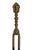 Wm. H. Jackson Co. Antique Brass and Iron Fireplace Tongs For Sale - Image 4 of 8