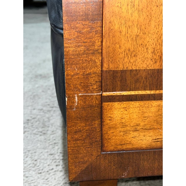 Jonathan Charles Woven Wood Club Chair For Sale - Image 11 of 11