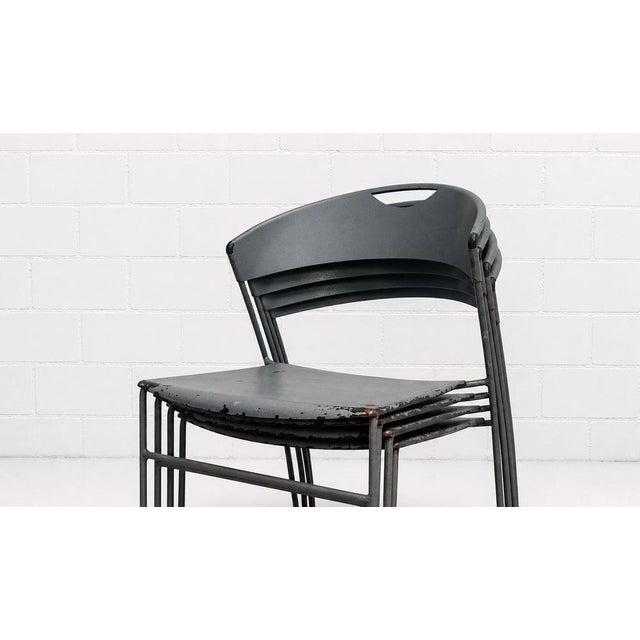 Postmodern Juliette Stacking Chair by Hannes Wettstein for Cerruti Baleri, Italy, 1980s For Sale - Image 10 of 11