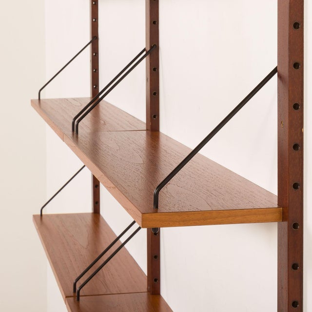Vintage Danish Teak Shelving Unit, 1960s For Sale - Image 4 of 9