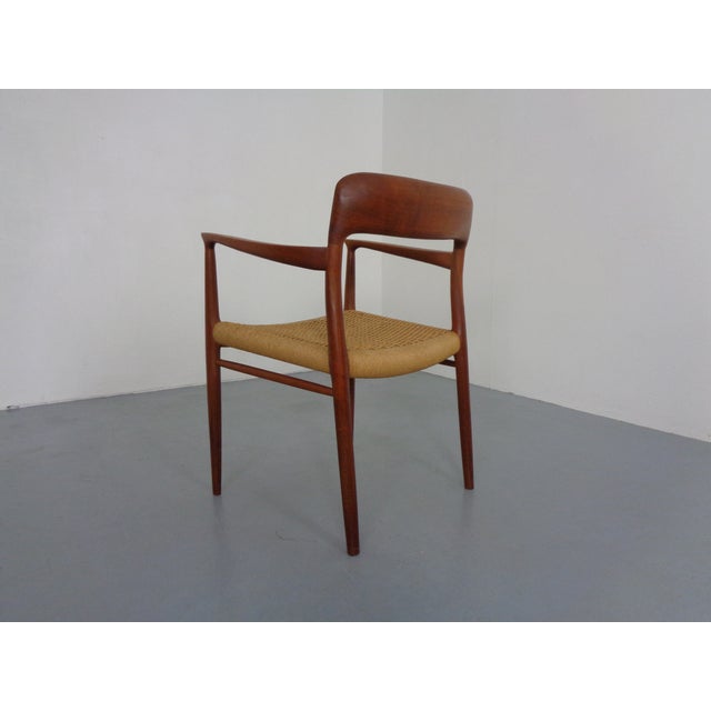 Model 56 Armchair in Teak & Papercord by Niels Otto Møller for J.L. Møllers, Denmark, 1950s For Sale - Image 10 of 18