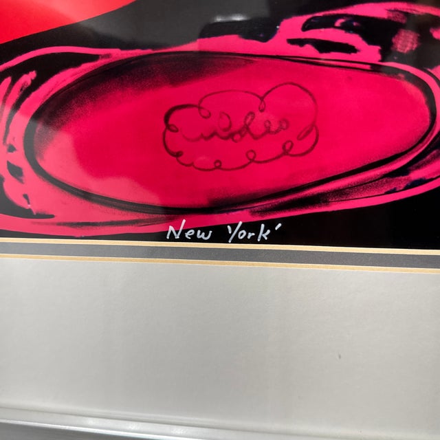 Red After Andy Warhol "Shoes 1980" Pop Art Print, Framed For Sale - Image 8 of 12