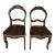 Antique Handcarved Side Chairs With Leaf Design and Leopard Upholstery and Turquoise Welting - a Pair For Sale