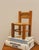 1960s Decorative Miniature Chair in Wood and Natural Fibre, 1960s For Sale - Image 5 of 6