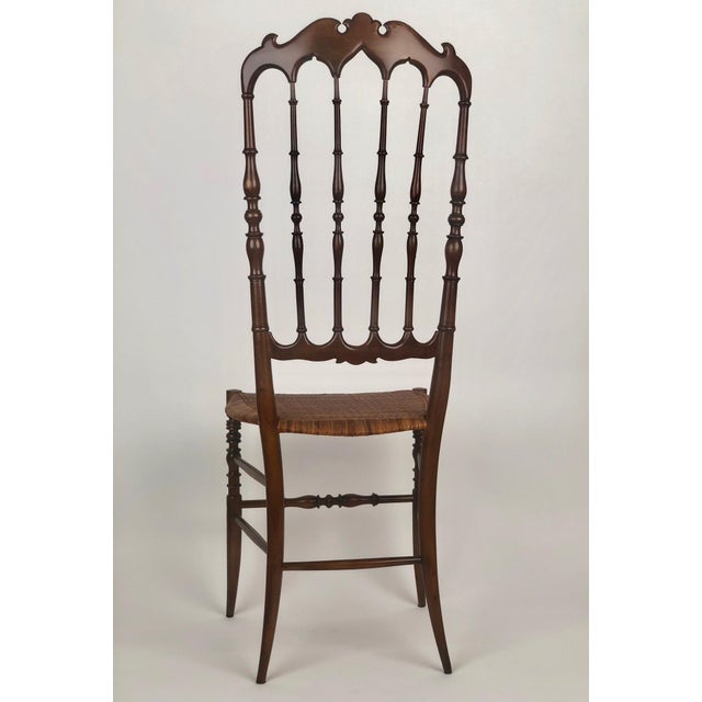 Set of Mid-Century Chiavari Chairs with Cane Seats, 1955 For Sale - Image 4 of 18