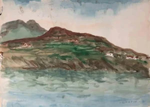 Jean Chapin, Cerbère, Original Drawing, 1910s