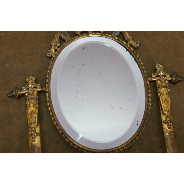 Antique French Napoleon III Neoclassical Gilt Bronze Vanity Mirror Watch Stand For Sale - Image 18 of 18