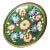 Antique Miniature Multicolor Floral Cloisonne Dresser Dish For Sale