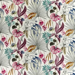Harlequin Habanera Fabric in Cerise/Honey/Marine