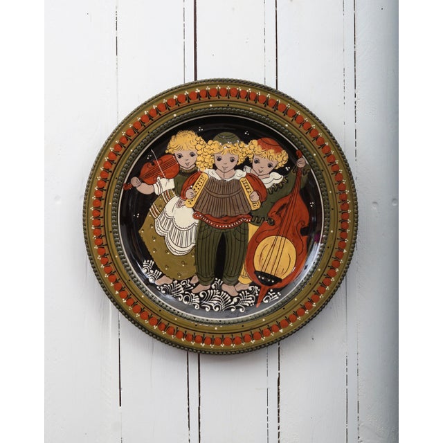 Swiss Ceramic Wall Plate by Kohler Biel Pottery, 1950s For Sale - Image 4 of 4