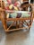 Pair of Mid-Century Rattan Lounge Chairs With Tropical Botanical Upholstery For Sale - Image 10 of 11