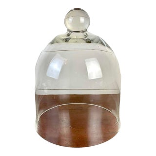 Vintage 1960s French Glass Bell Cloche For Sale