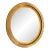 French Louis Philippe-Style Giltwood Oval Wall Mirror For Sale