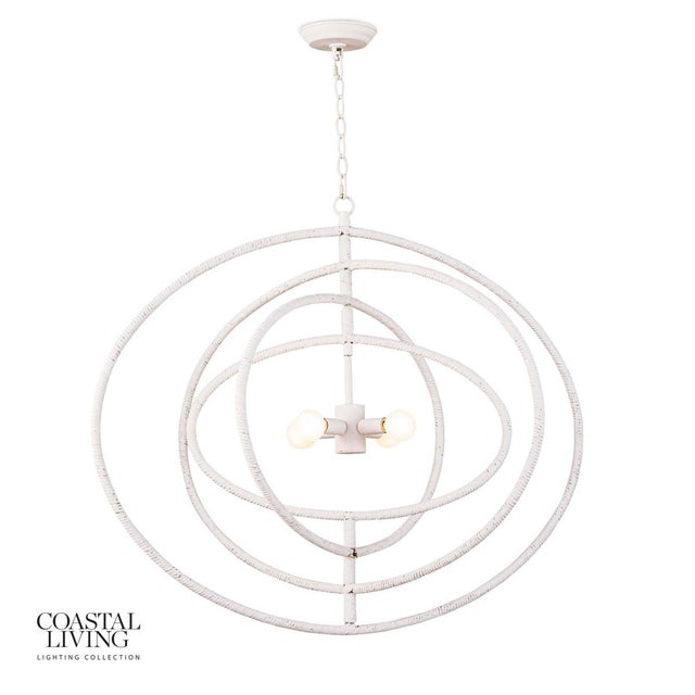 White Regina Andrew Sail Chandelier For Sale - Image 8 of 8