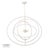 White Regina Andrew Sail Chandelier For Sale - Image 8 of 8