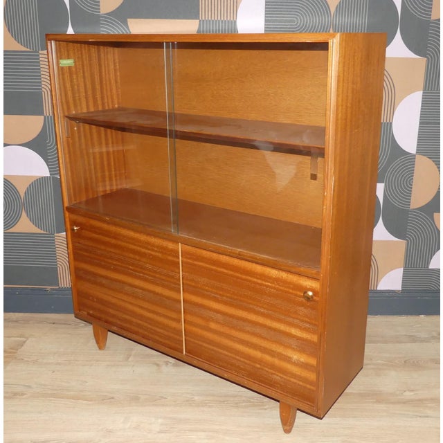 Vintage Display Cabinet in Teak and Walnut, 1960s For Sale - Image 16 of 16
