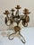 French Hand Forged Wrought Iron Grapevine Five-Light Candelabra, 19” For Sale - Image 3 of 7