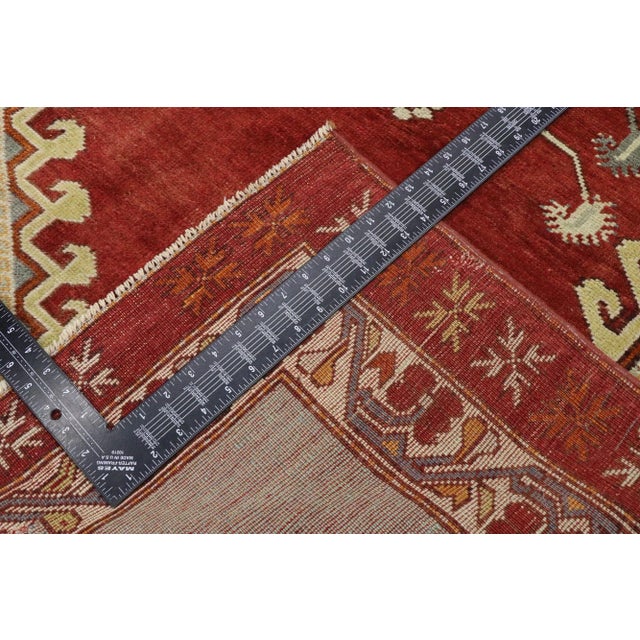 Mid 20th Century Vintage Turkish Oushak Rug - 03'08 X 05'10 For Sale - Image 5 of 9