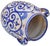 Mid 20th Century Blue Andalusian-Patterned Ceramic Vase W/ Handles For Sale - Image 9 of 9