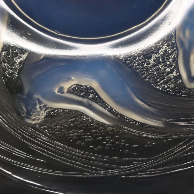 Art Nouveau Rene Lalique Opalescent Glass Ondines Plate For Sale - Image 3 of 12