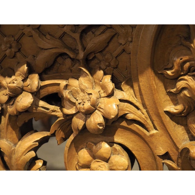 Antique French Louis XIV Style Console in Blonde Walnut and Marble, Circa 1880 For Sale In Dallas - Image 6 of 12