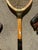 American Collection of Vintage Wooden Wilson Tennis Rackets With Cover and Blue and Yellow Accents For Sale - Image 3 of 9