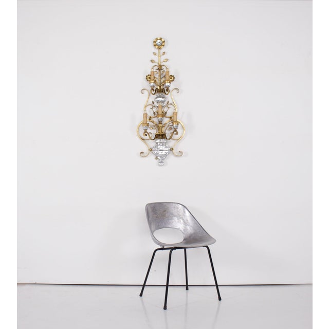 Large Wall Light from Maison Bagues, 1970s For Sale - Image 11 of 13