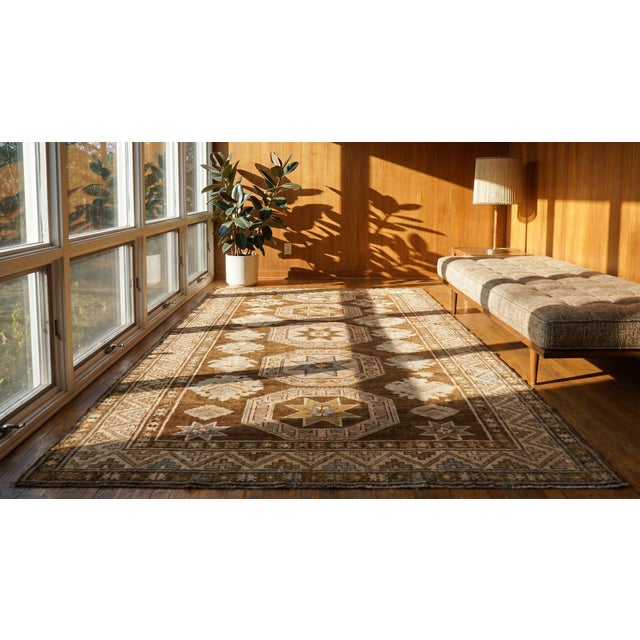 Textile Late 19th Century Caucasian Karabagh Carpet ( 6 6" x 12'2" - 198 x 371 ) For Sale - Image 7 of 8