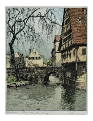 Josef Eidenberger, Ulm on the Blau, Germany, Circa 1950