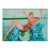 "Make a Splash", Large-Scale Figurative Abstract With Swimmer in Pool by Marc Foster Grant For Sale