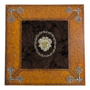 Vintage Hand Tooled Leather Parchment Book by Maitland Smith.