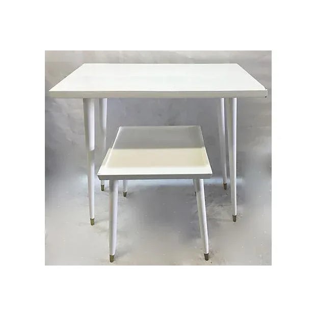 Mid-Century Modern 1950s Italian Accent Table with Brass - A Pair For Sale - Image 3 of 7