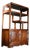 Vintage Chinese African Huali Rosewood Curio Cabinet | Ming Style Display Shelf With Doors For Sale