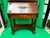 Brown 1940s Secretary Desk / Curio Cabinet For Sale - Image 8 of 10
