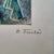 1970s Vasyl Polevoy Signed Modernist Lithograph — Blue Woman - Ed. 12 For Sale - Image 5 of 7