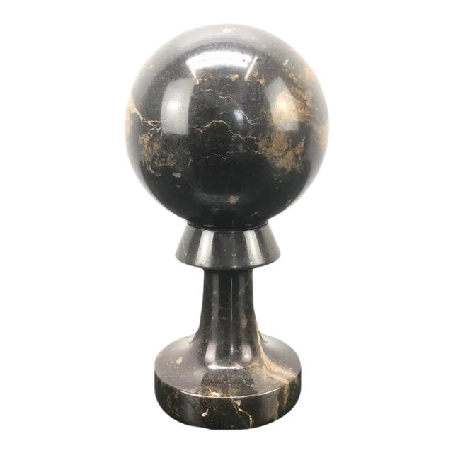 Vintage Italian Marble Orb Paperweight For Sale