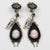 John Galliano Victorian Style Cameo and Black Enamel Clip Earrings For Sale - Image 4 of 8