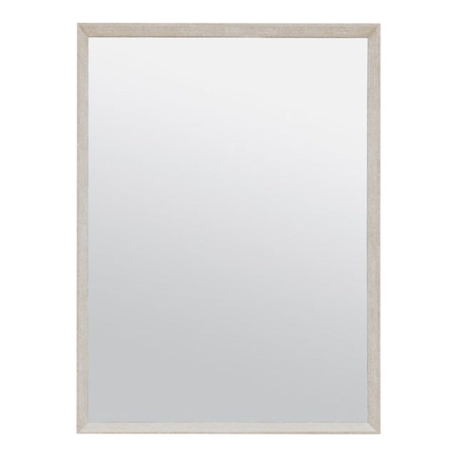 Made Goods Faux Shagreen Mirror in Ivory For Sale