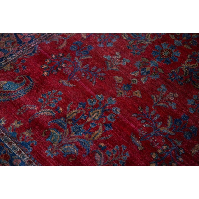 Antique Fine Kashan Rug - 4'6" x 6'6" For Sale - Image 11 of 13