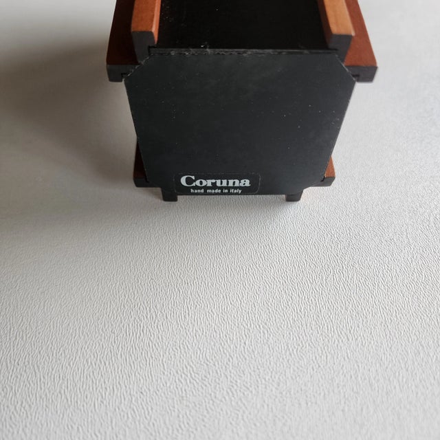 Late 20th Century Late 20th Century Handmade Segmented Italian Wood Vase Formed With Bent Wood Sections by Coruna For Sale - Image 5 of 6