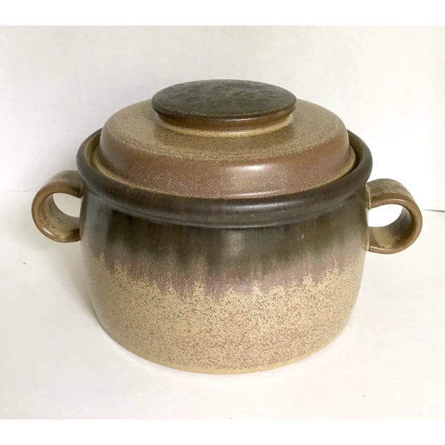 Late 20th Century English Double Handled Lidded Pottery For Sale - Image 4 of 4