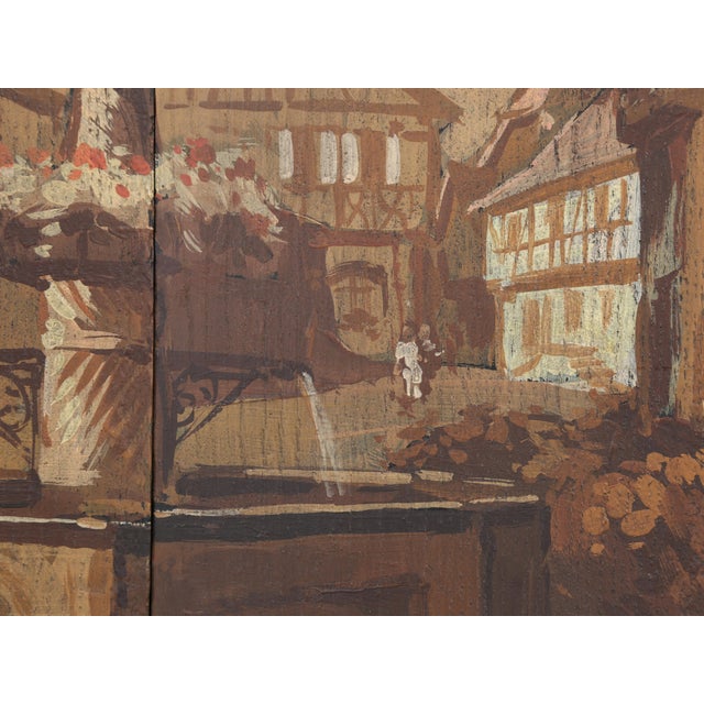 Black Antique Wine Barrel End Repurposed as Wall Art Dambach-La-Ville France C1800's For Sale - Image 8 of 12