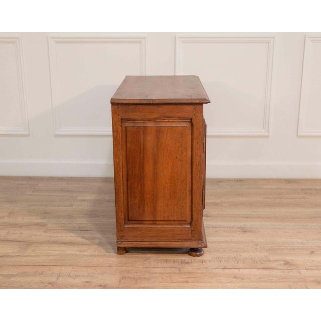 Wood 18th Century French Walnut Community Buffet, Louis XIV Period For Sale - Image 7 of 9