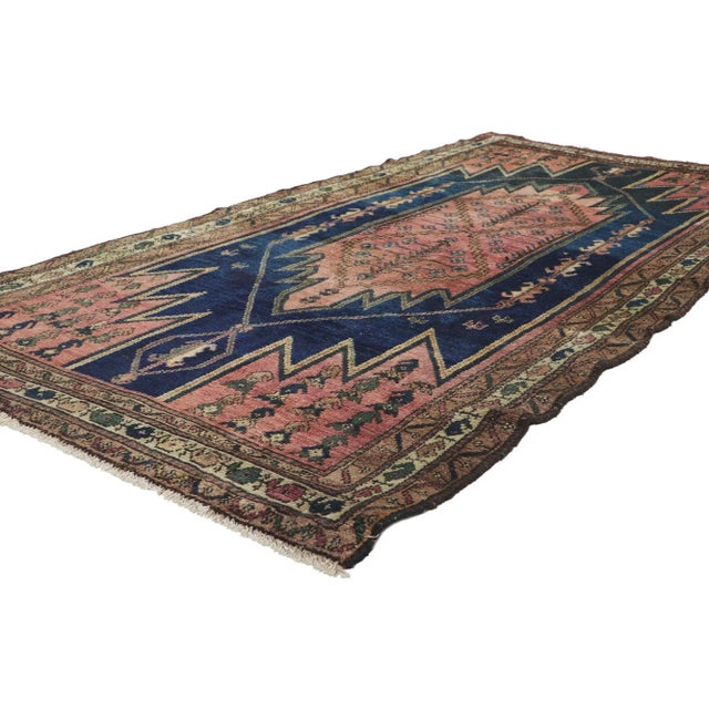 ​61166 Antique Persian Malayer Rug, 03'06 x 06'11. With its timeless style, incredible detail and texture, this hand...