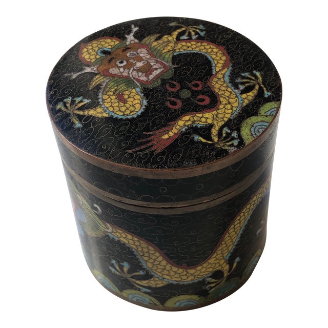 Early 20th Century Antique Chinese Cloisonné Box Chairish